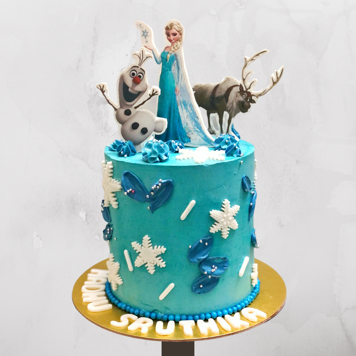 Frozen Theme Elsa & Olaf Birthday Cake